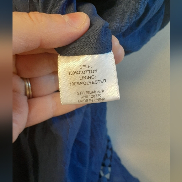 Denim-blue shortie romper - Miami brand size large - Picture 6 of 7